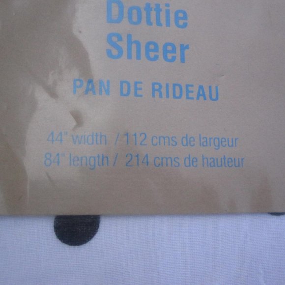 New Pottery Barn Teen GREEN 84 L Dottie Sheer Panel Curtain kids 44x84 polka dot